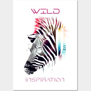 Zebra Wild Nature Animal Colors Art Painting Posters and Art